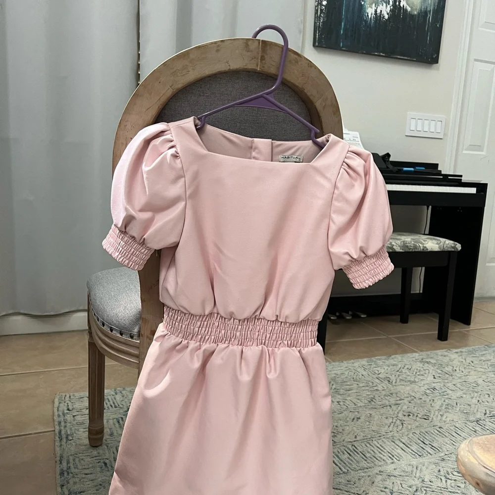 Habitual faux leather dress for girls - Picture 3 of 6